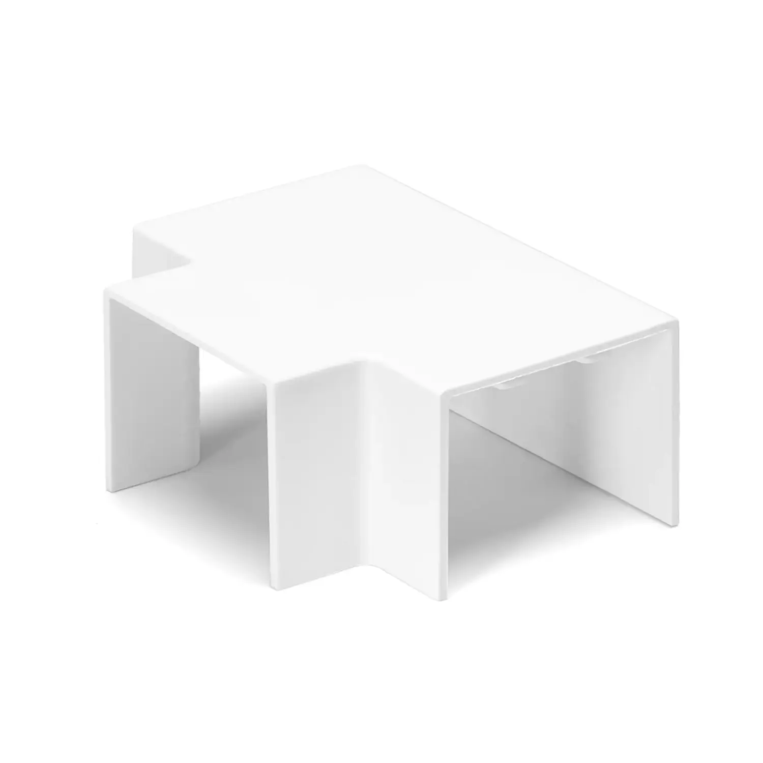 foto del prodotto aigostar connettore derivazione a t canalina elettrica quadrata in pvc bianco 60x40mm
