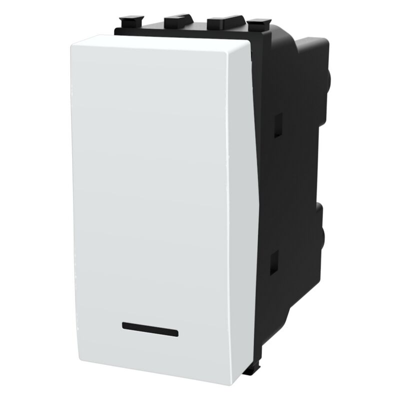 foto del prodotto aigostar deviatore unipolare 16ax bianco compatibile anche con vimar plana