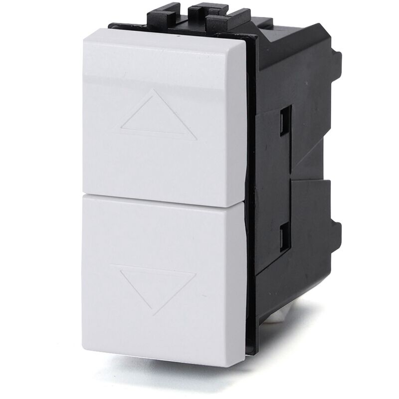 foto del prodotto aigostar doppio pulsante con frecce 10a bianco compatibile anche con bticino livinglight
