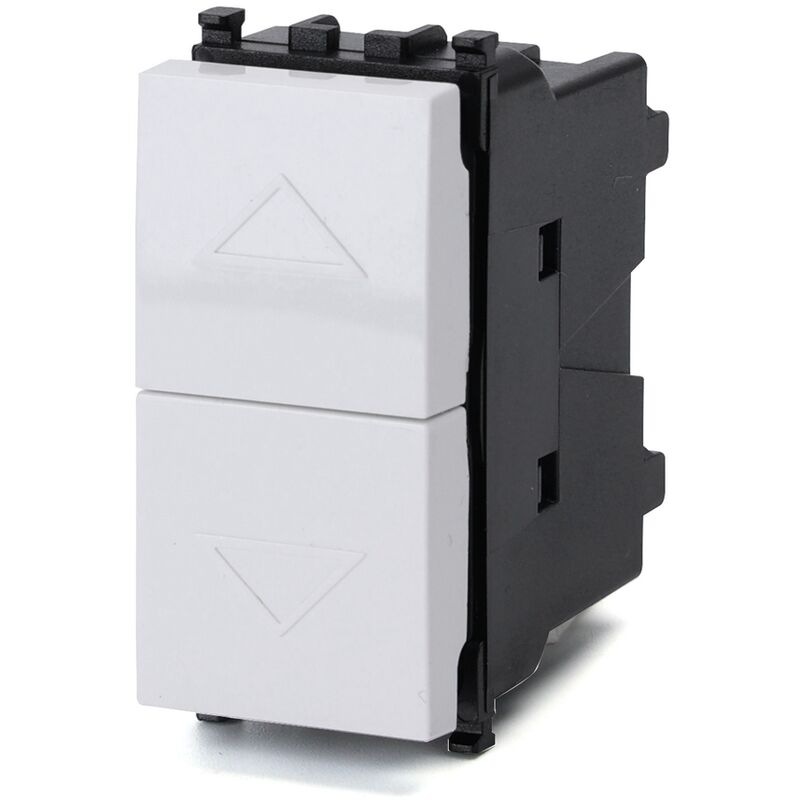 foto del prodotto aigostar doppio pulsante con frecce 10a bianco compatibile anche con vimar plana