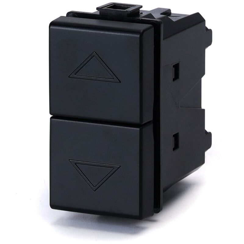 foto del prodotto aigostar doppio pulsante con frecce 10a nero compatibile anche con bticino matix