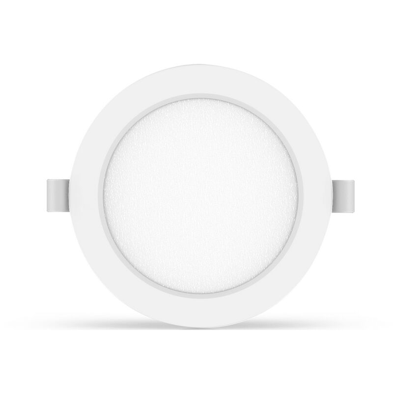 foto del prodotto aigostar faretto led slim da incasso 12w rotondo cornice bianca apertura 100 gradi bianco freddo 6500k