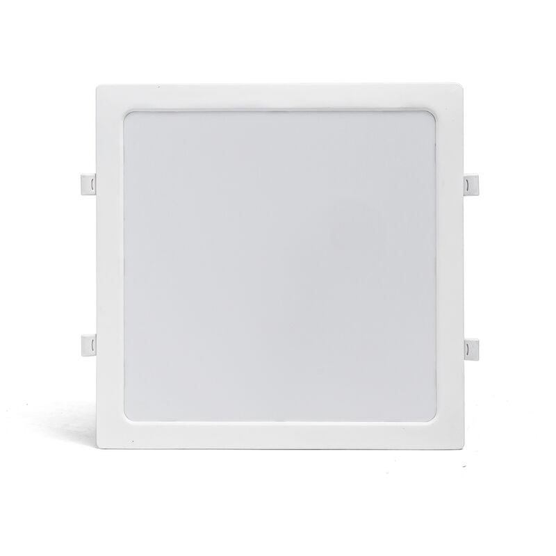foto del prodotto aigostar faretto led slim da incasso 24w quadrato cornice bianca apertura 100 gradi bianco freddo 6500k