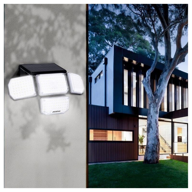 foto del prodotto aigostar faro applique solare a parete 360 ip65