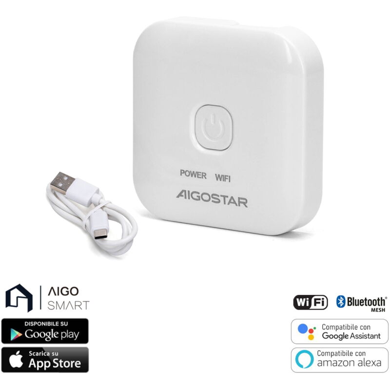 foto del prodotto aigostar hub di controllo bluetooth mesh smart wifi per dispositivi intelligenti