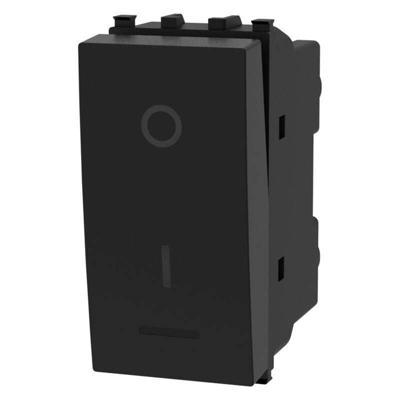 foto del prodotto aigostar interruttore bipolare 20a nero compatibile anche con vimar plana