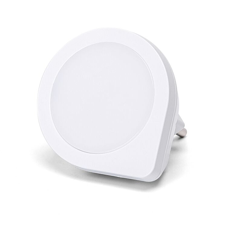 foto del prodotto aigostar lampada da notte a led goccia da presa 0,2w bianco caldo 3000k con sensore