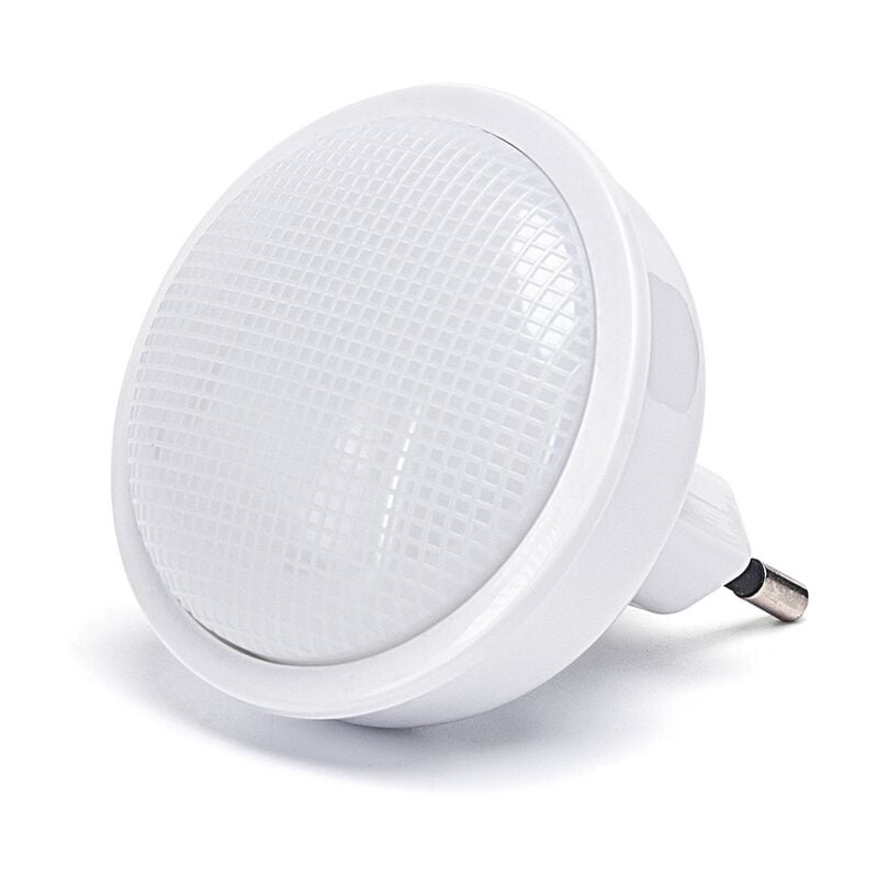 foto del prodotto aigostar lampada da notte a led rotonda da presa 0,3w con sensore
