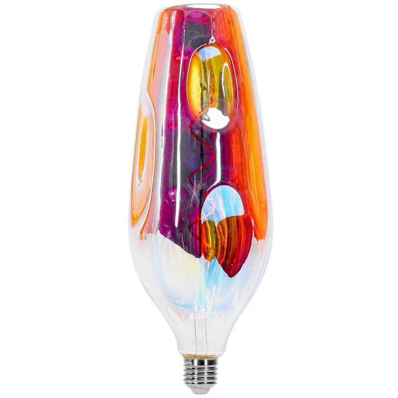 foto del prodotto aigostar lampadina led bottle rainbow a filamento e27 cr110 a bottiglia 4w decorativa bianco caldo 1800k