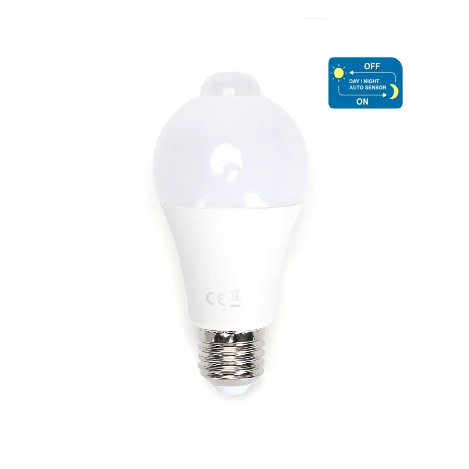 foto del prodotto aigostar lampadina led sensore di movimento infrarossi e27 12 watt bianco freddo
