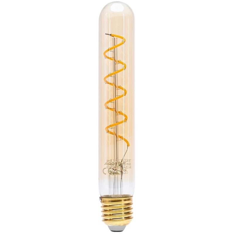 foto del prodotto aigostar lampadina led vintage a filamento e27 t30 a tubo 4w decorativa bianco caldo 1800k