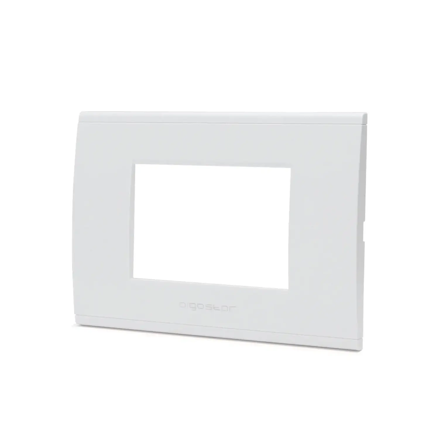 foto del prodotto aigostar placca di plastica compatibile bticino livinglight international bianco 3 fori