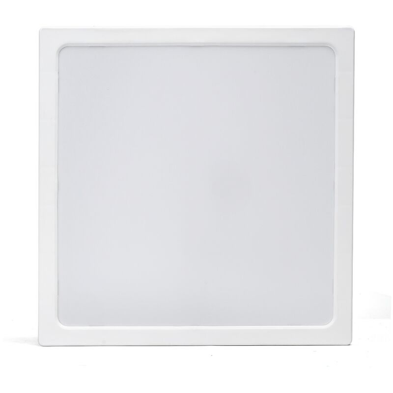 foto del prodotto aigostar plafoniera led slim 24w bianca quadrata bianco neutro 4000k
