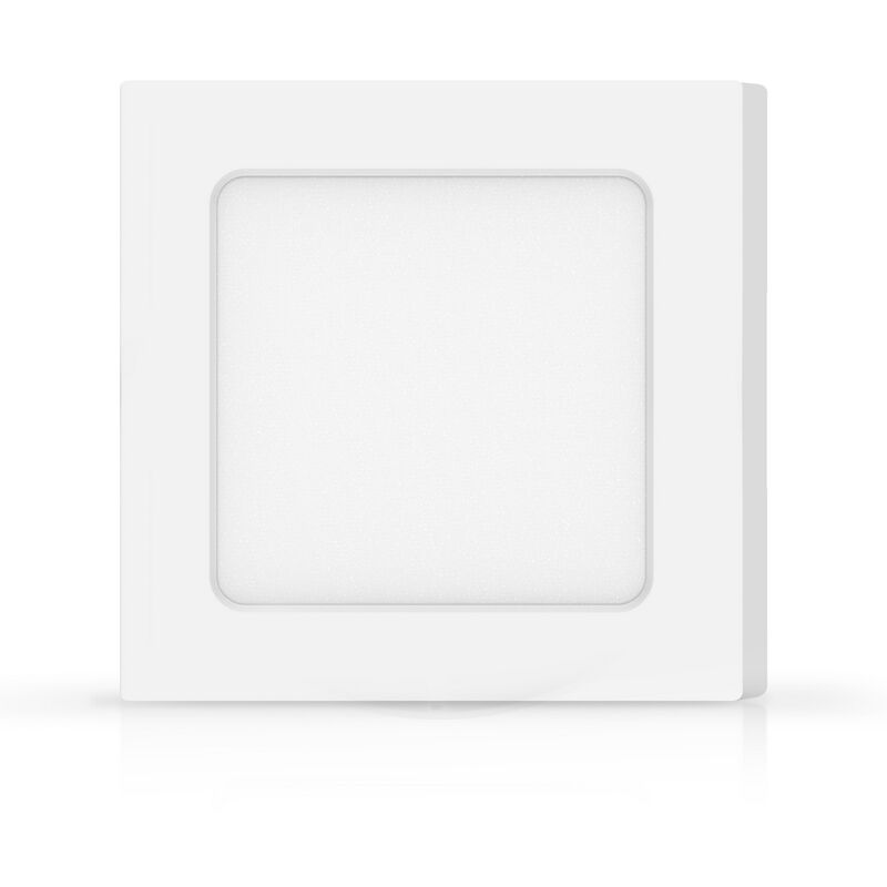 foto del prodotto aigostar plafoniera led slim 6w bianca quadrata bianco freddo 6500k