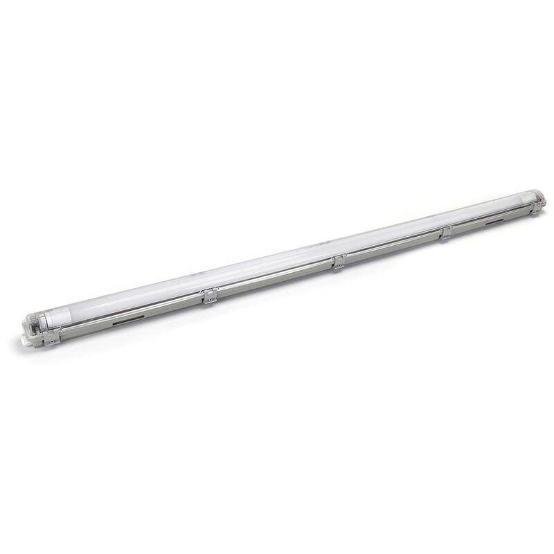 foto del prodotto aigostar plafoniera stagna a 1 posto con tubo led g13 t8 incluso da 120cm ip65 bianco freddo 6500k