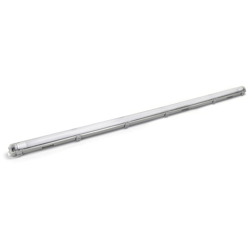 foto del prodotto aigostar plafoniera stagna a 1 posto con tubo led g13 t8 incluso da 150cm ip65 bianco freddo 6500k