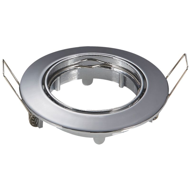 foto del prodotto aigostar portafaretto orientabile gu10 mr16 da incasso 82mm cromato rotondo