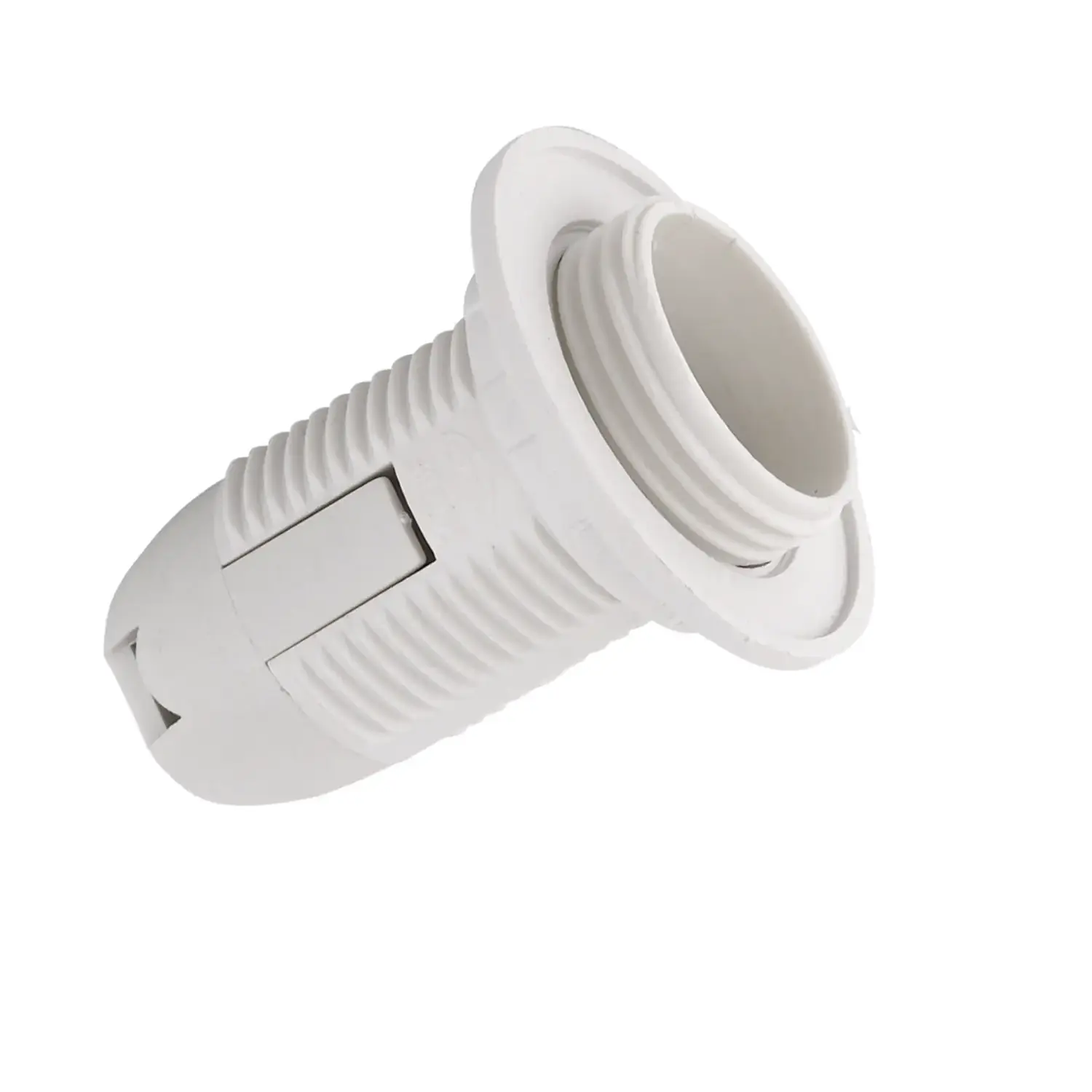 foto del prodotto aigostar portalampada con ghiera porta lampadina filettato e14 bianco