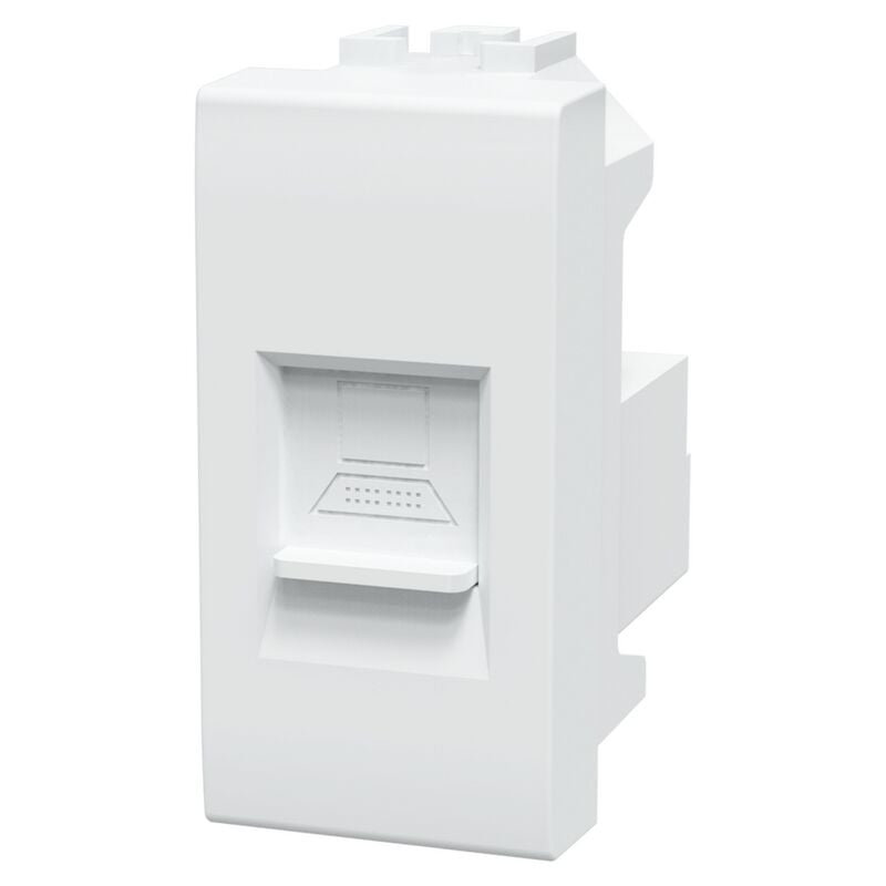 foto del prodotto aigostar presa dati lan rj45 cat 6 utp bianca compatibile anche con bticino livinglight