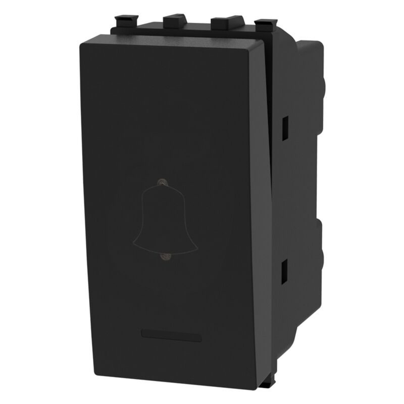 foto del prodotto aigostar pulsante campanello 16a nero compatibile anche con vimar plana