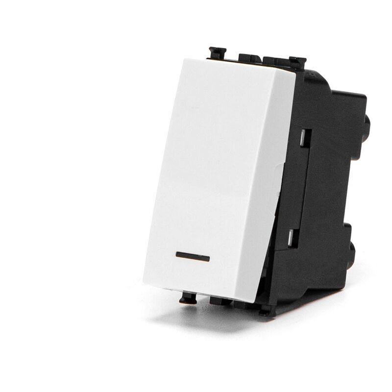 foto del prodotto aigostar pulsante unipolare 16a bianco compatibile anche con vimar plana
