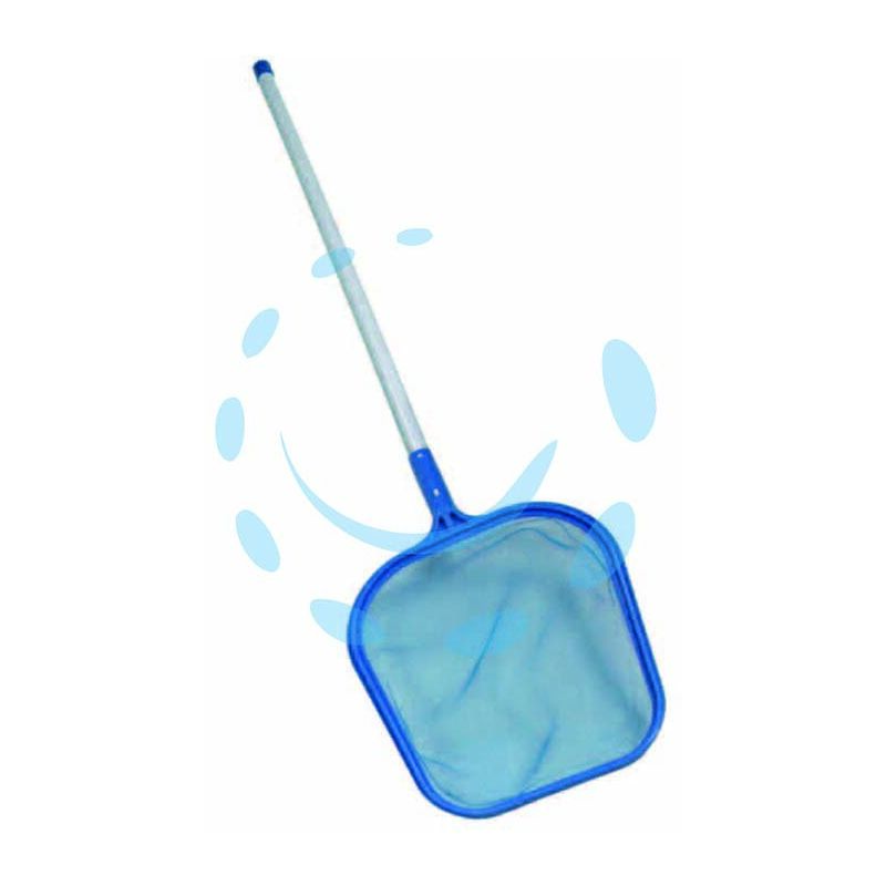 foto del prodotto ailanto retino piatto da superficie in plastica con manico per piscina