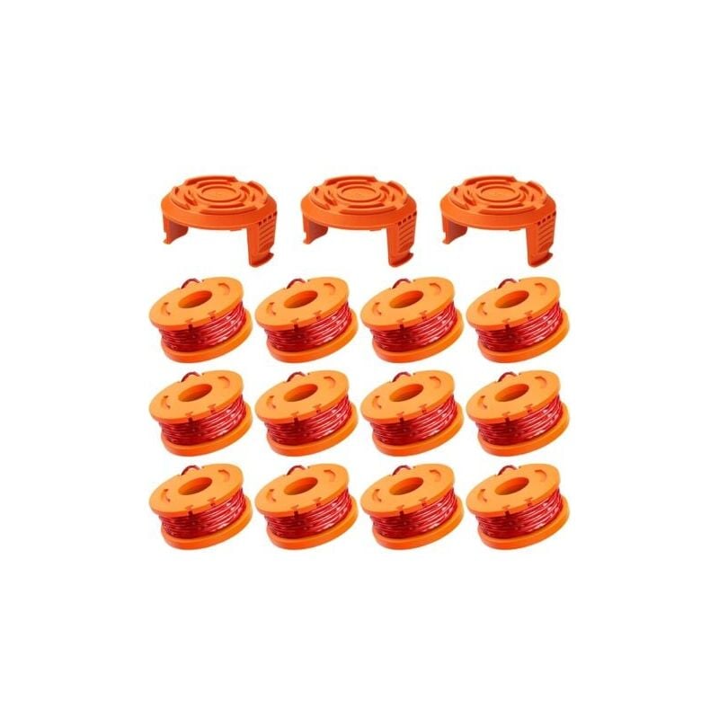 foto del prodotto aiper confezione da 12 bobine di filo per decespugliatore da 3 m wa0004.1 wa0010 tagliaerba 1,65 mm, bobina di filo per decespugliatore 12 fili