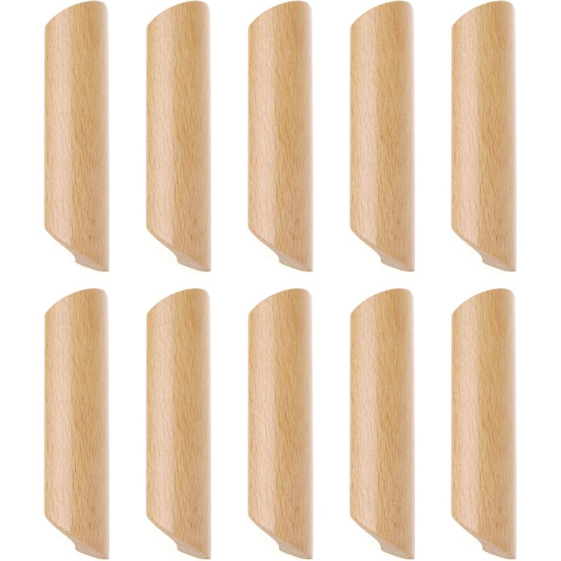 foto del prodotto aiperq 10 pomelli quadrati in legno, maniglie per mobili in legno, maniglie per com , maniglie per mobili, hardware