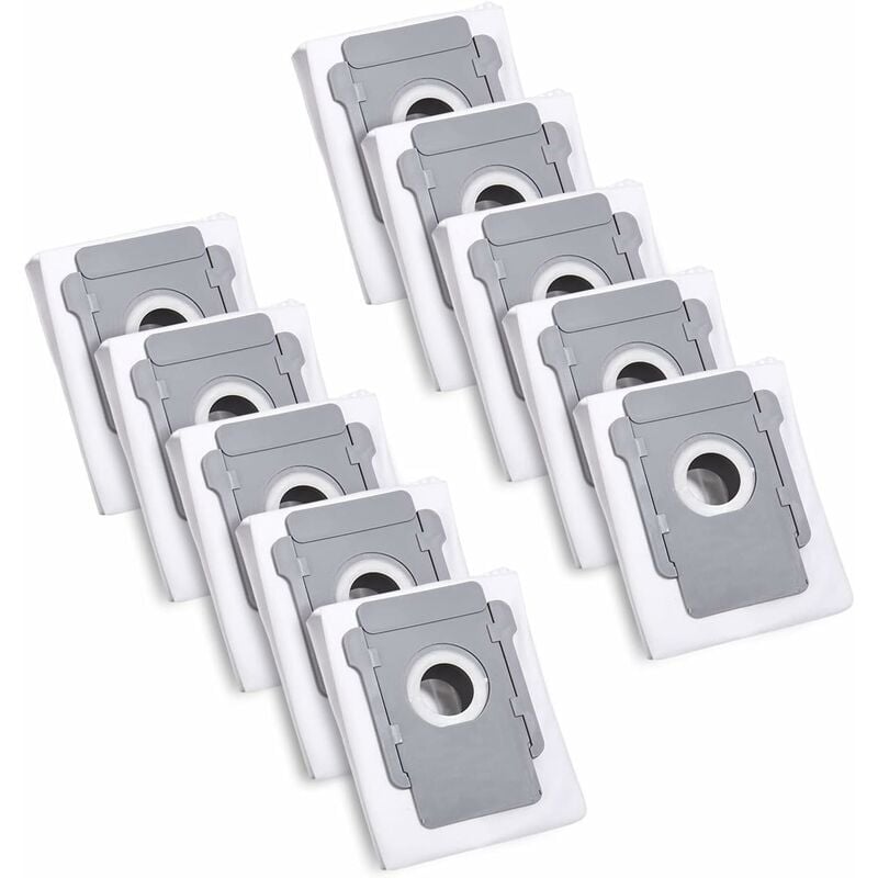 foto del prodotto aiperq 10 sacchetti per aspirapolvere per irobot roomba i7 i7 i3 i3 i4 i4 i6 i6 j7 j7 i8 i8 s9 s9 e5 e6 e7 clean base, accessorio di ricambio