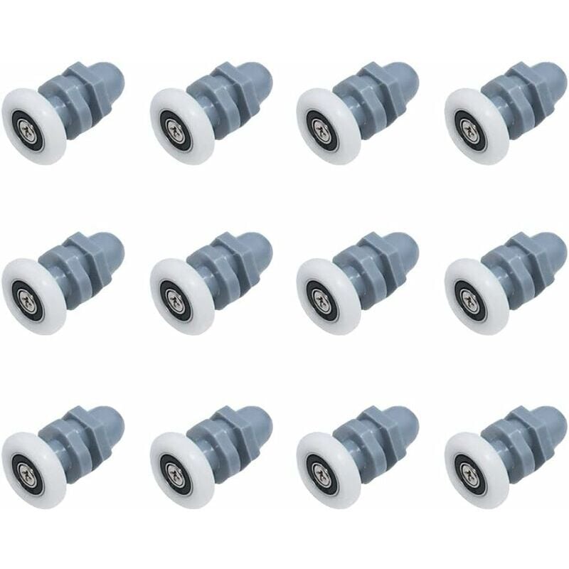 foto del prodotto aiperq 12 pezzi ruote per porta doccia, ruote per porta doccia, ruote per porta scorrevole, ruote inferiori, ruote per porta doccia, ruote per