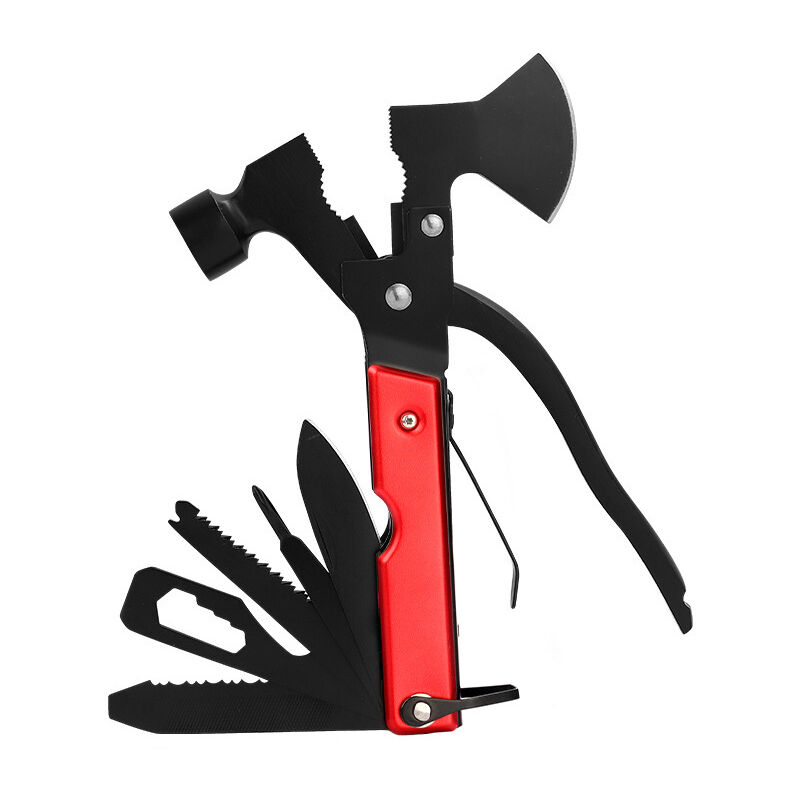 foto del prodotto aiperq 18 in 1 multi tool in acciaio inossidabile con martello, pinze, cacciavite, sega, apribottiglie, strumento tascabile per campeggio,