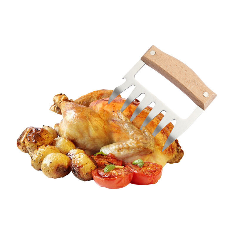 foto del prodotto aiperq 2 pezzi griffe de viande tir de porc en acier inoxydable griffe de viande pour barbecue grill accessori la nostra griffe bbq cuisson