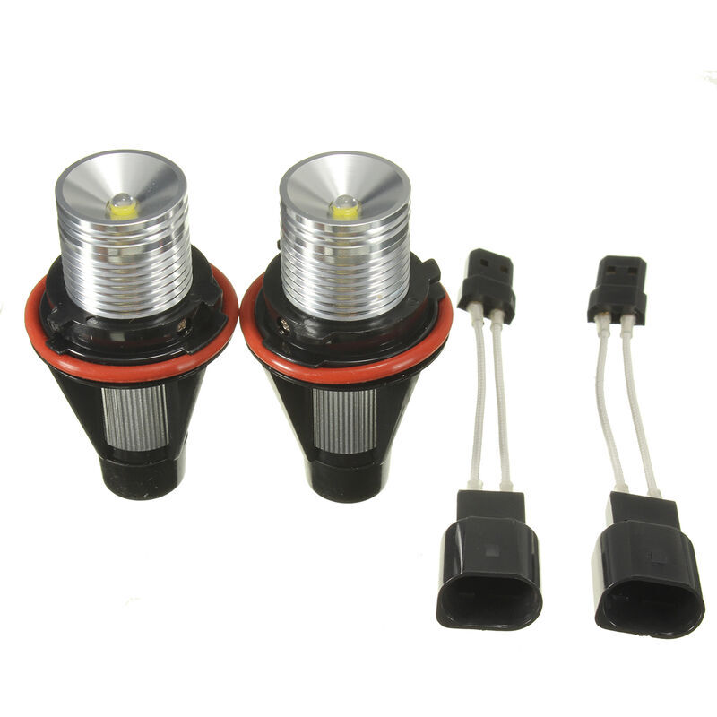 foto del prodotto aiperq 2 pezzi led angel eyes halo ring 10w lampadina bianca per bmw e39 e53 e60 e63 e64 e65