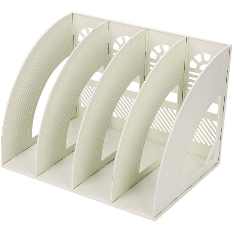 foto del prodotto aiperq 4 modulo di mensola portaoggetti a scomparti, scatola portaoggetti per archiviazione riviste fai da te portadocumenti in plastica porta