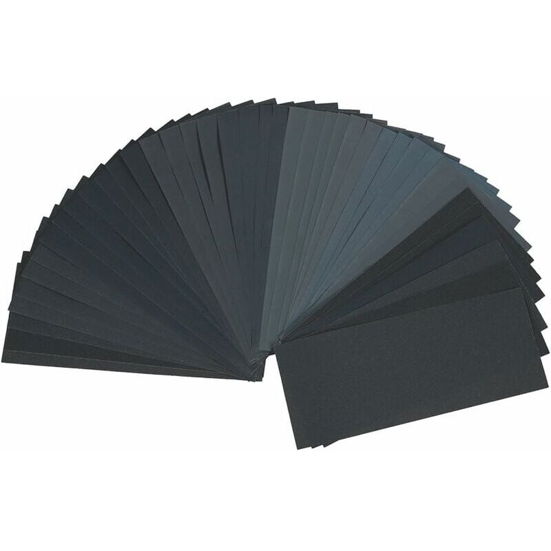 foto del prodotto aiperq 40 pezzi di carta vetrata 4 x 10, grana extra fine 320 400 600 800 1000 1200 1500 2000 2500 3000, bagnata e asciutta, per levigare fari,