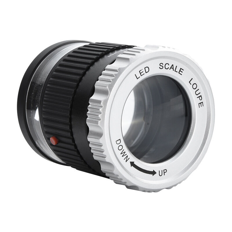 foto del prodotto aiperq 40x lente d ingrandimento a led lente d ingrandimento illuminata lente d ingrandimento illuminata uv lunghezza focale regolabile lente