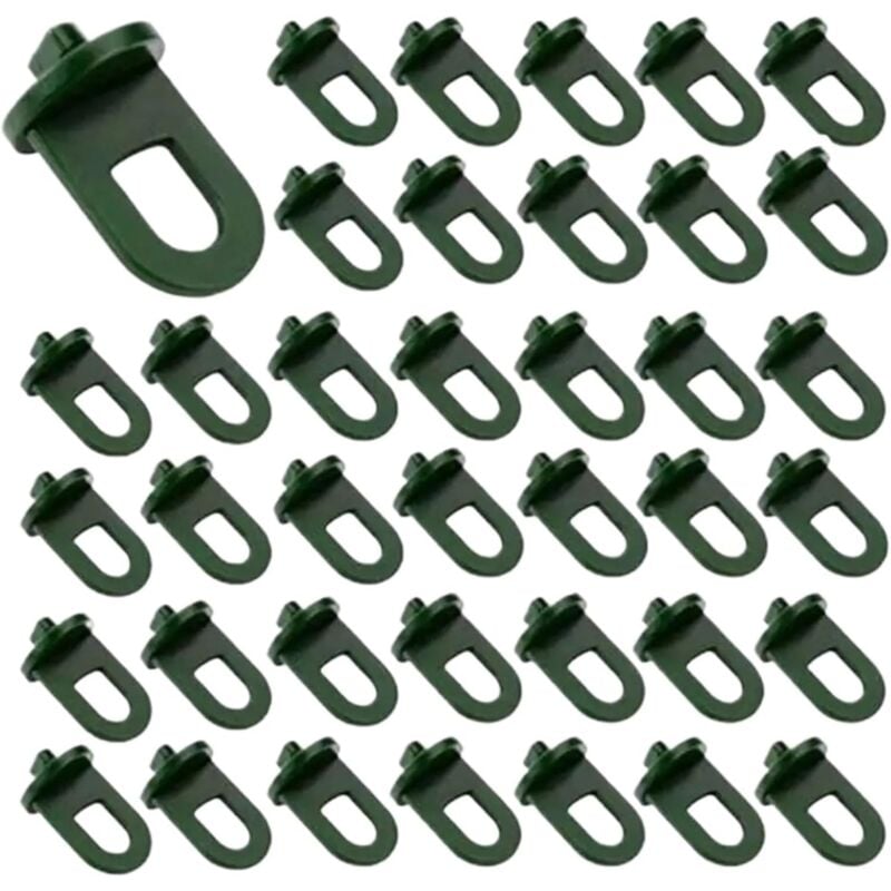 foto del prodotto aiperq 50 pezzi di clip per serra in plastica per portavasi da fiori, forniture per giardinaggio
