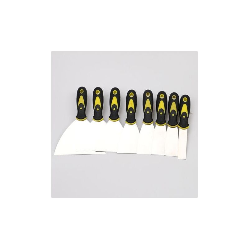 foto del prodotto aiperq 8 pezzi spatola, set di spatole in acciaio inossidabile migliore spatola fai da te 24 40 49 63 74 98 124 150 mm per la rimozione della