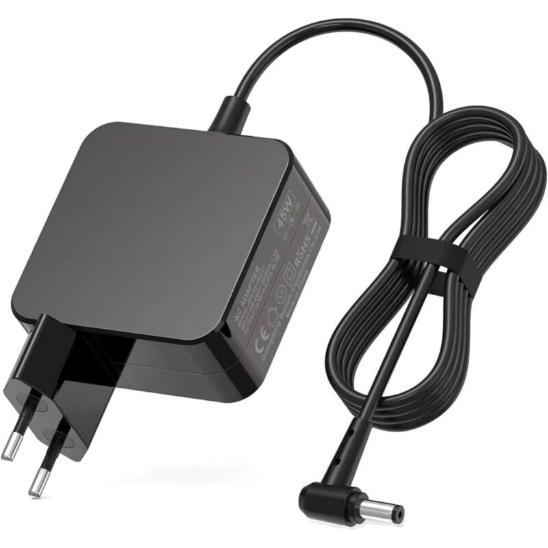 foto del prodotto aiperq adattatore di alimentazione per laptop ymyny 45w adattatore ca 19v 2,37a vivobook flip 14 15 zenbook ux303u ux305 ux305f ux305c ux410u