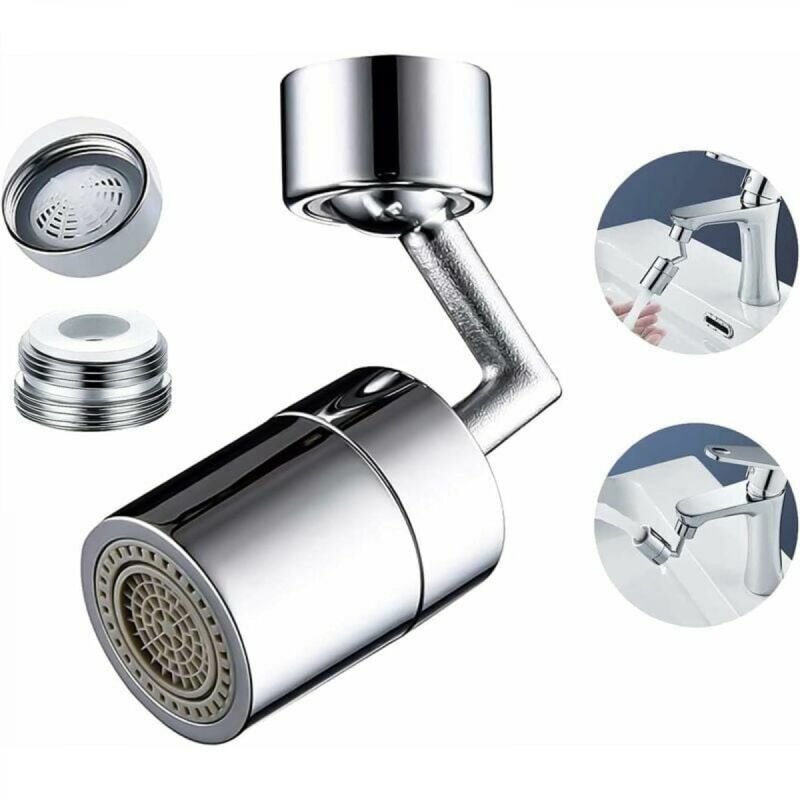 foto del prodotto aiperq aeratore per rubinetto girevole ymyny 720 , aeratore per rubinetto con filtro antispruzzo, rubinetto regolabile in lega di zinco per