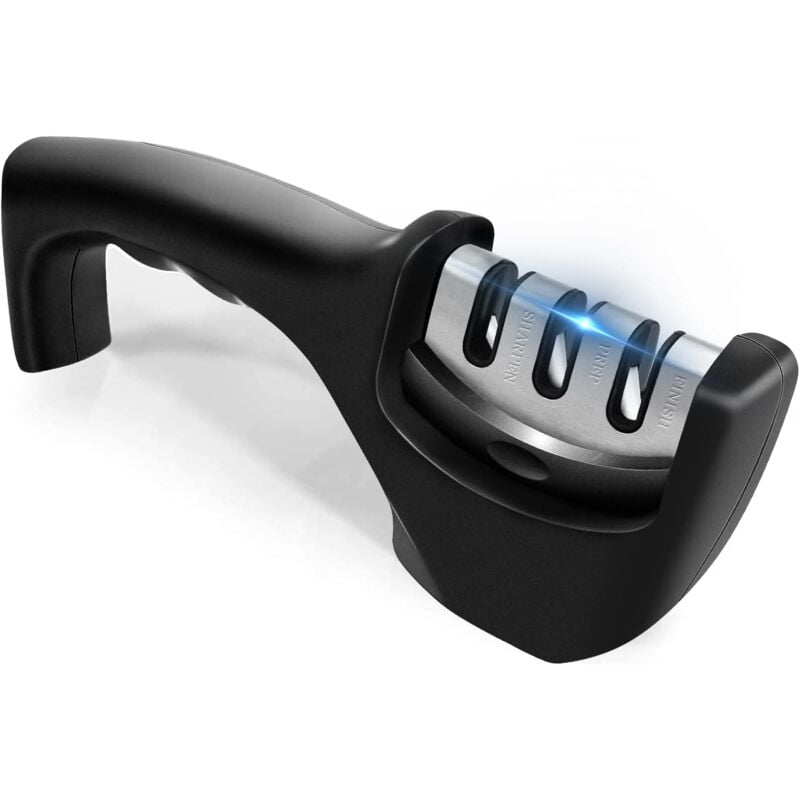 foto del prodotto aiperq affilacoltelli professionale pietra per affilare 3 in 1, affilacoltelli e utensili da cucina, base antiscivolo, affilacoltelli per
