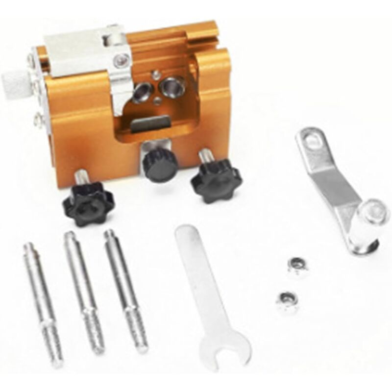 foto del prodotto aiperq affilatrice per motoseghe, kit di affilatura per catene di motoseghe con 3 frese in carburo, adatta a tutti i tipi di motoseghe, strumento