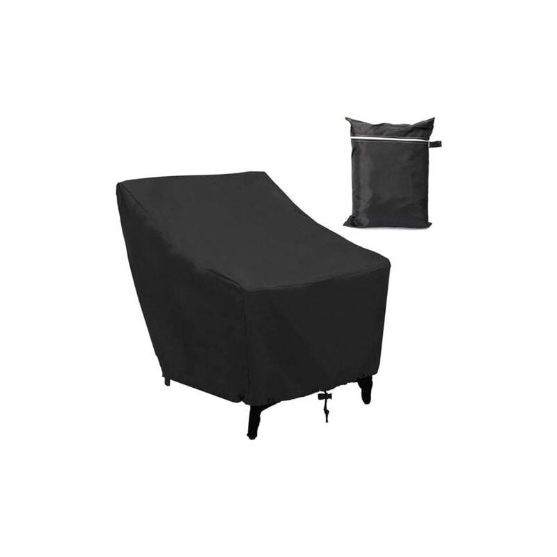 foto del prodotto aiperq aiper copertura per sedia da giardino, seduta profonda, impermeabile 210d, anti uv e antivento, con corda regolabile, 80x85x91 cm