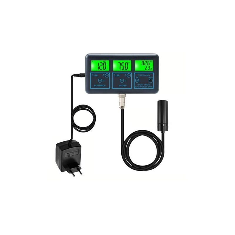 foto del prodotto aiperq aiper tuya wifi 7 in 1 tester di qualit dell acqua analizzatore d acqua multiparametro display digitale