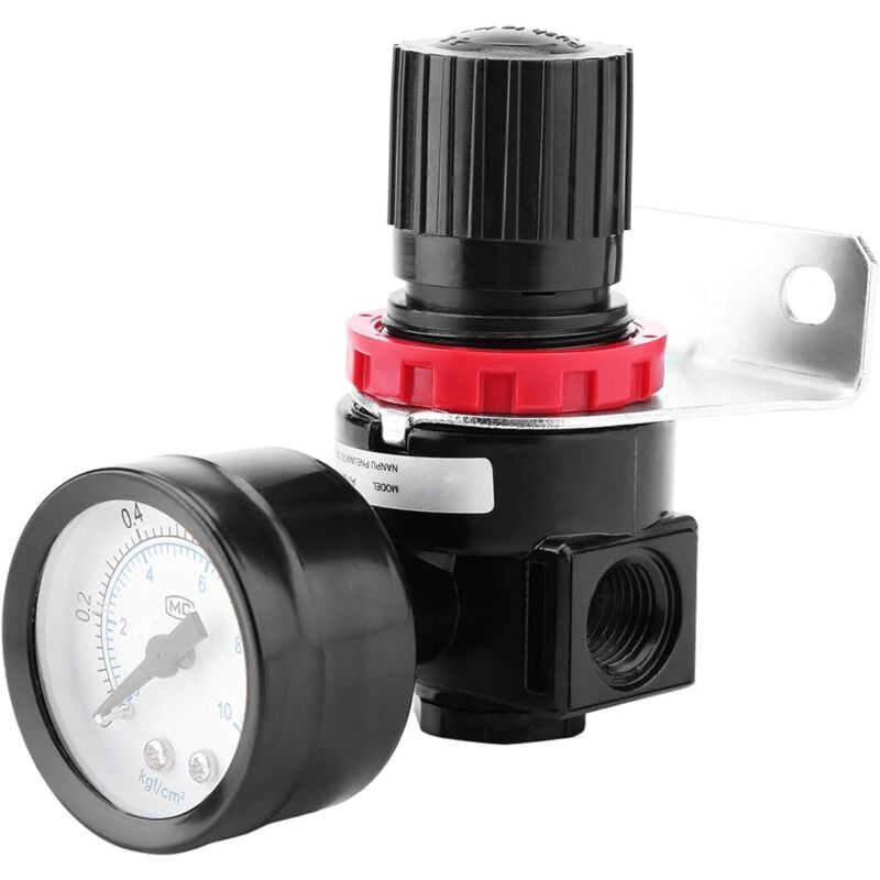foto del prodotto aiperq ar 2000 g1 4 10 bar mini regolatore di pressione del gas valvola di riduzione della pressione del compressore d aria con manometro