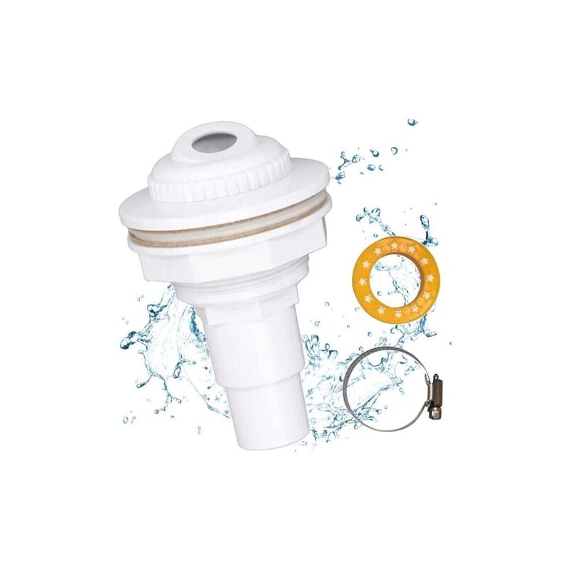 foto del prodotto aiperq bocchetta di ritorno per piscina bocchetta di ingresso per piscina con estremit del tubo flessibile da 38 32 mm, bocchetta di ritorno,