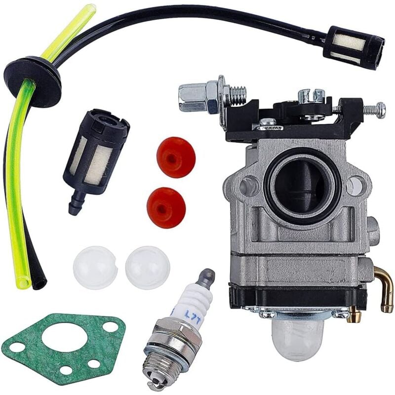 foto del prodotto aiperq carburatore decespugliatore 52cc 49cc 43cc carburatore kit carburatore con tubo di tenuta, candela e filtro del carburante