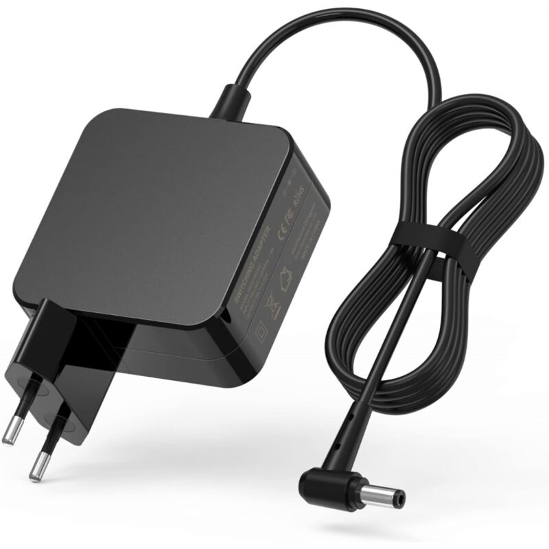foto del prodotto aiperq caricabatterie per laptop ymyny, 65 w 19 v 3,42 a per laptop f550c f555l f555c f555u f550l f551m f554 f554la f554l f554la x550c x552c x551