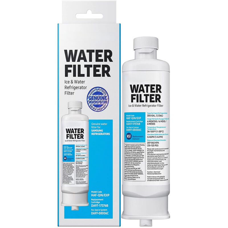 foto del prodotto aiperq cartuccia filtro acqua originale samsung da97 17376b da97 08006c modello haf qin exp ricambi per frigorifero