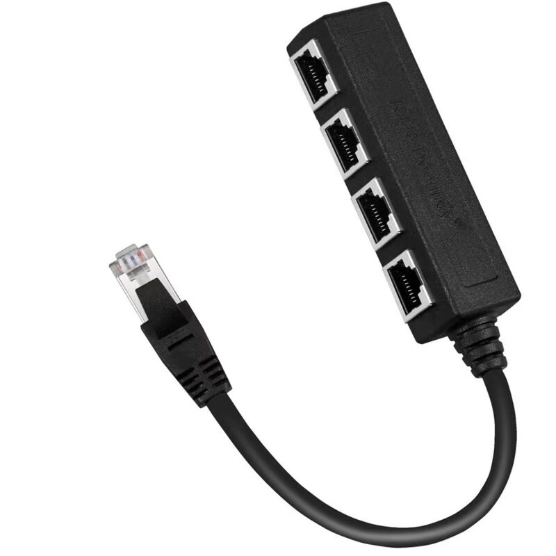 foto del prodotto aiperq cavo adattatore ethernet rj45, cavo di prolunga, cavo di rete, cavo adattatore splitter di rete one point four